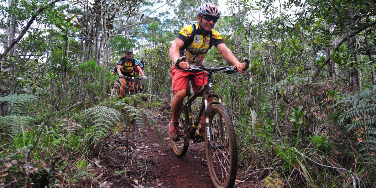 Mountain biking trails in New Caledonia