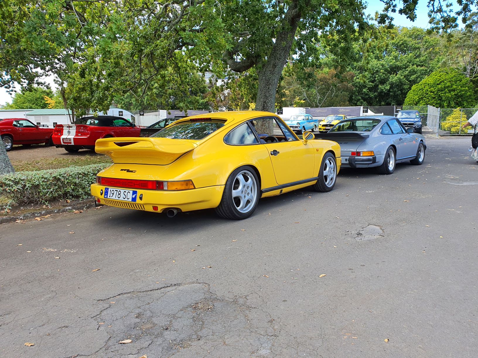 Two Porsche 911s