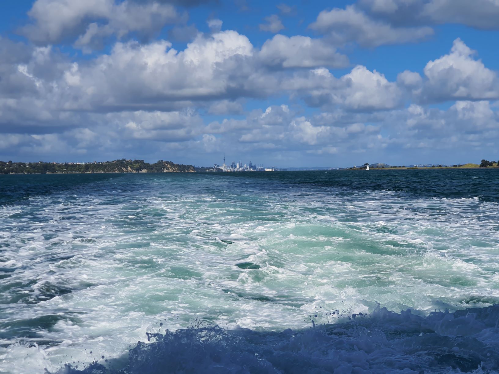 Auckland as seen from the Waiheke Island ferry