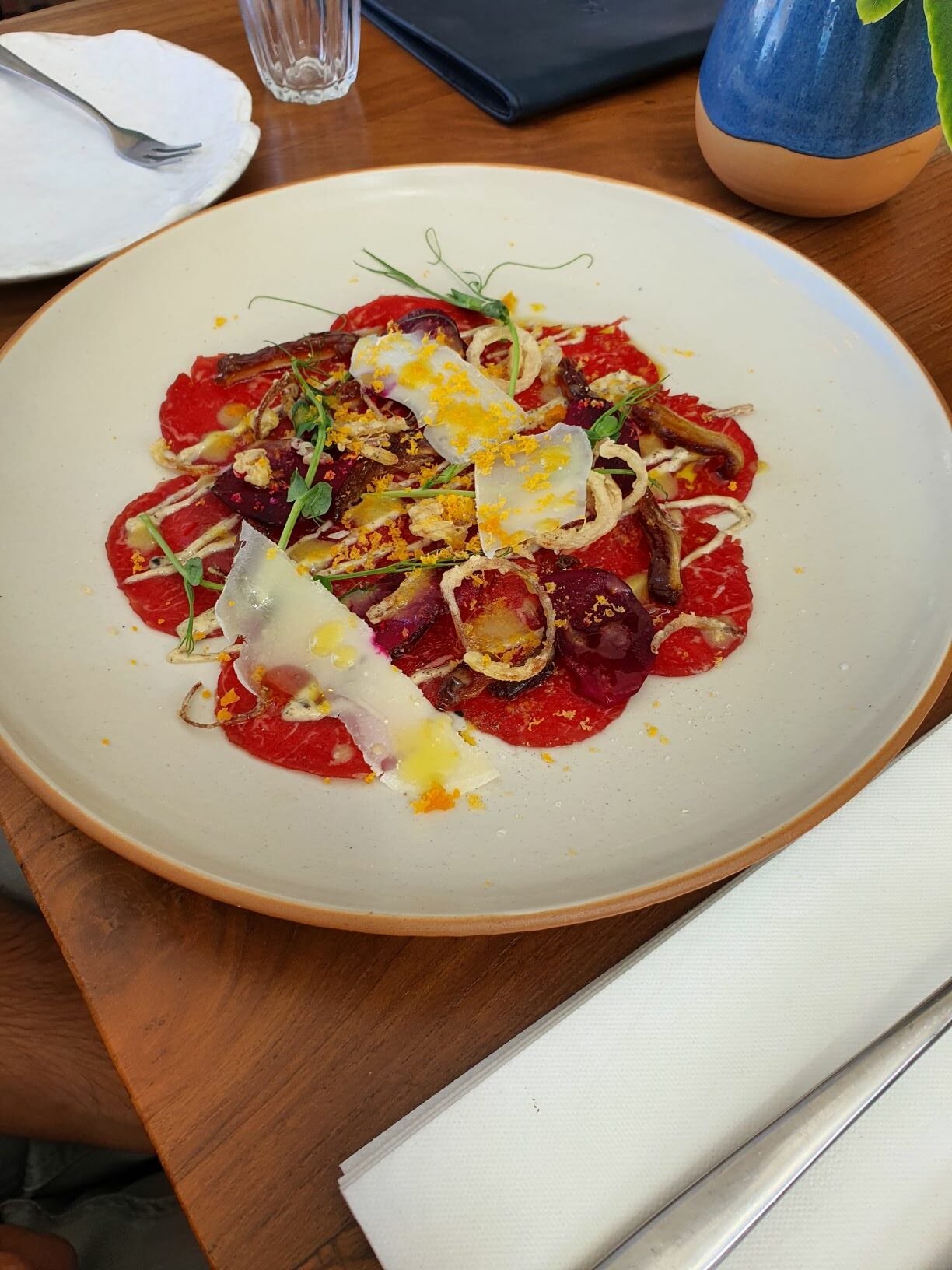 Beef Carpaccio at Ki Maha