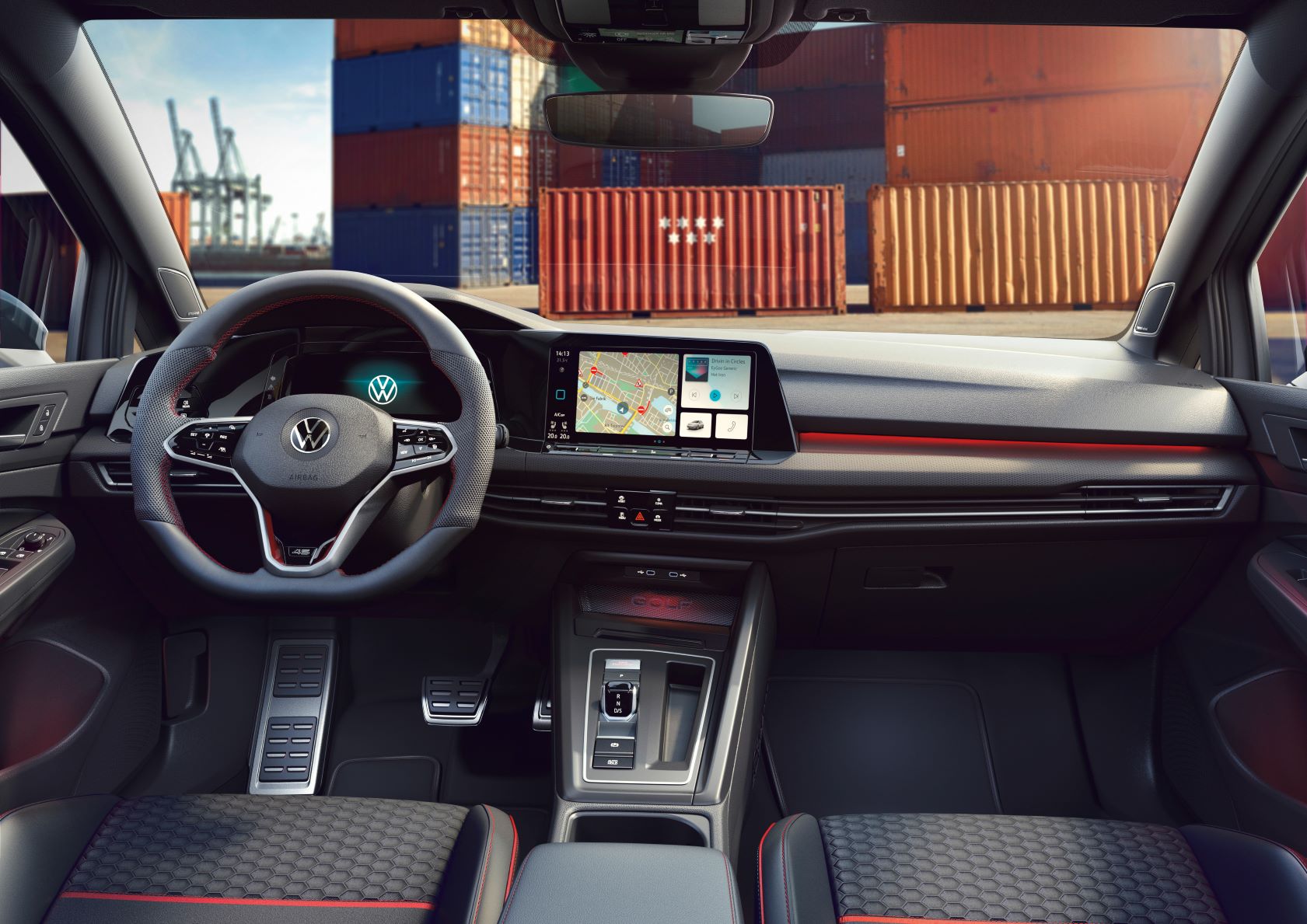 Interior of the new VW Golf GTI edition 45