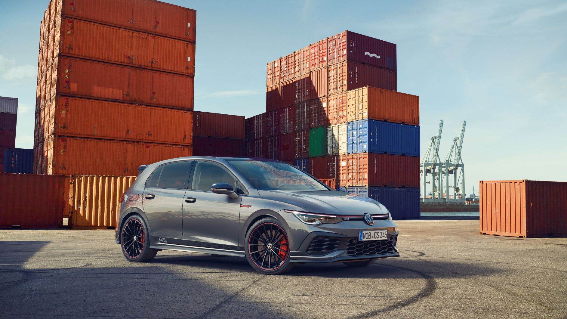 Exterior shot of the edition 45 VW Golf GTI