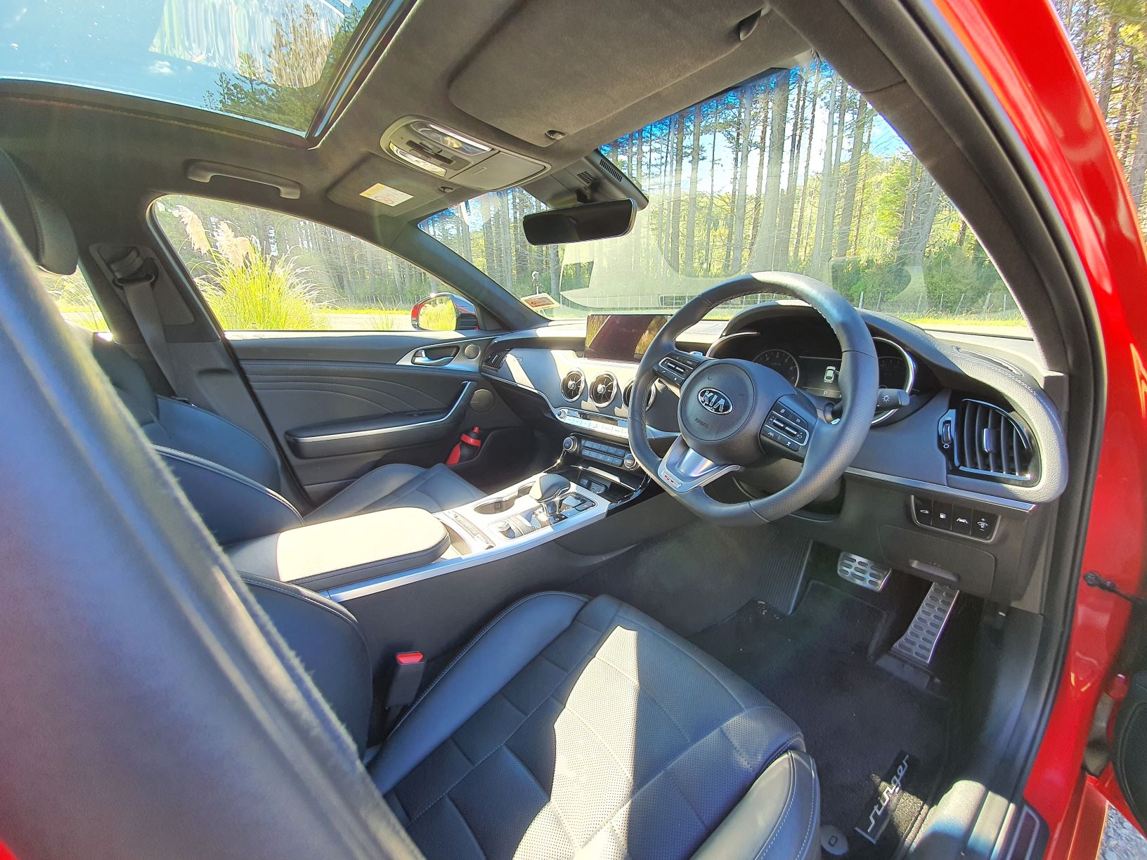 Interior of the Kia Stinger GT