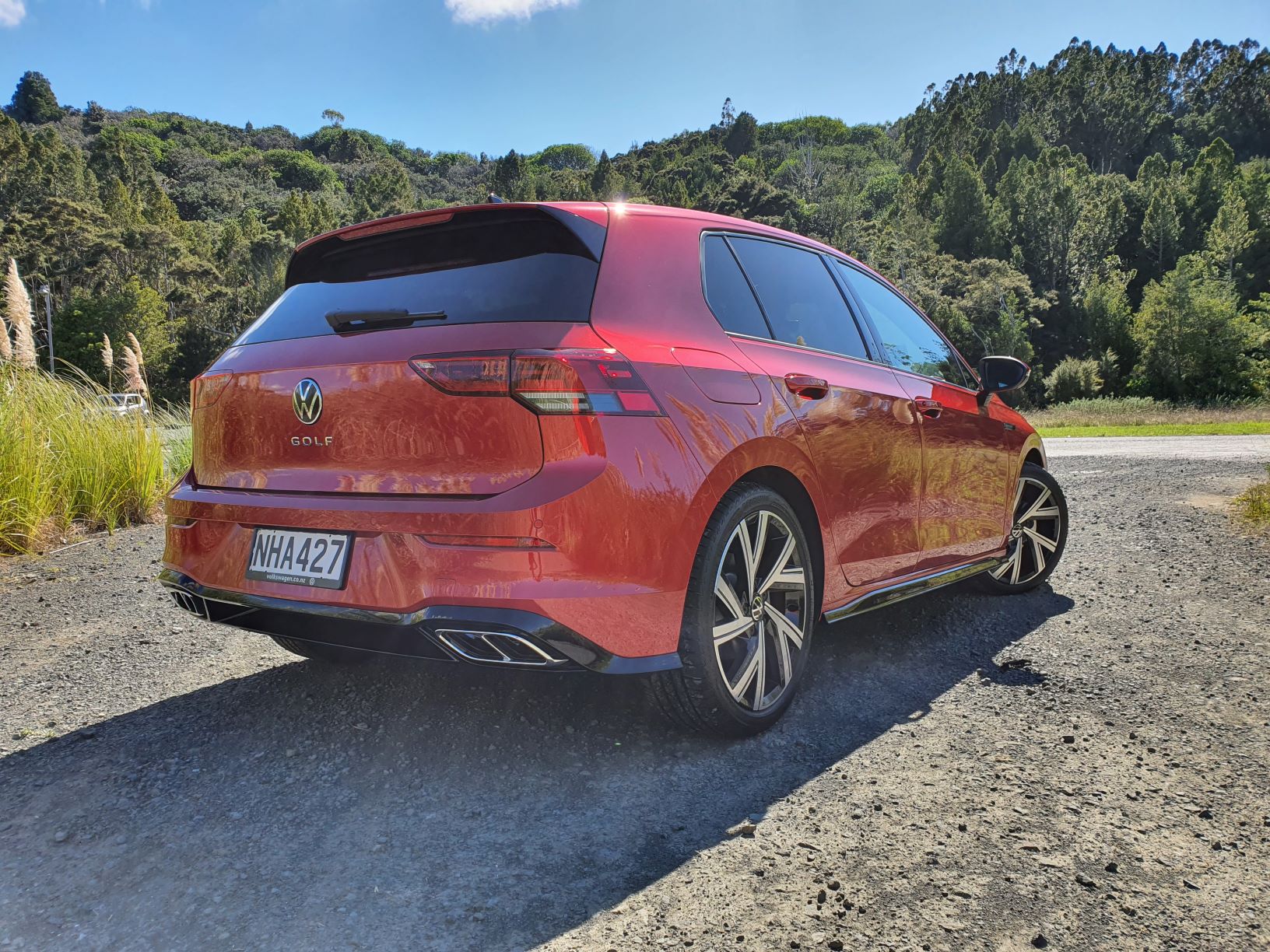 Rear shot of the MK8 VW Golf