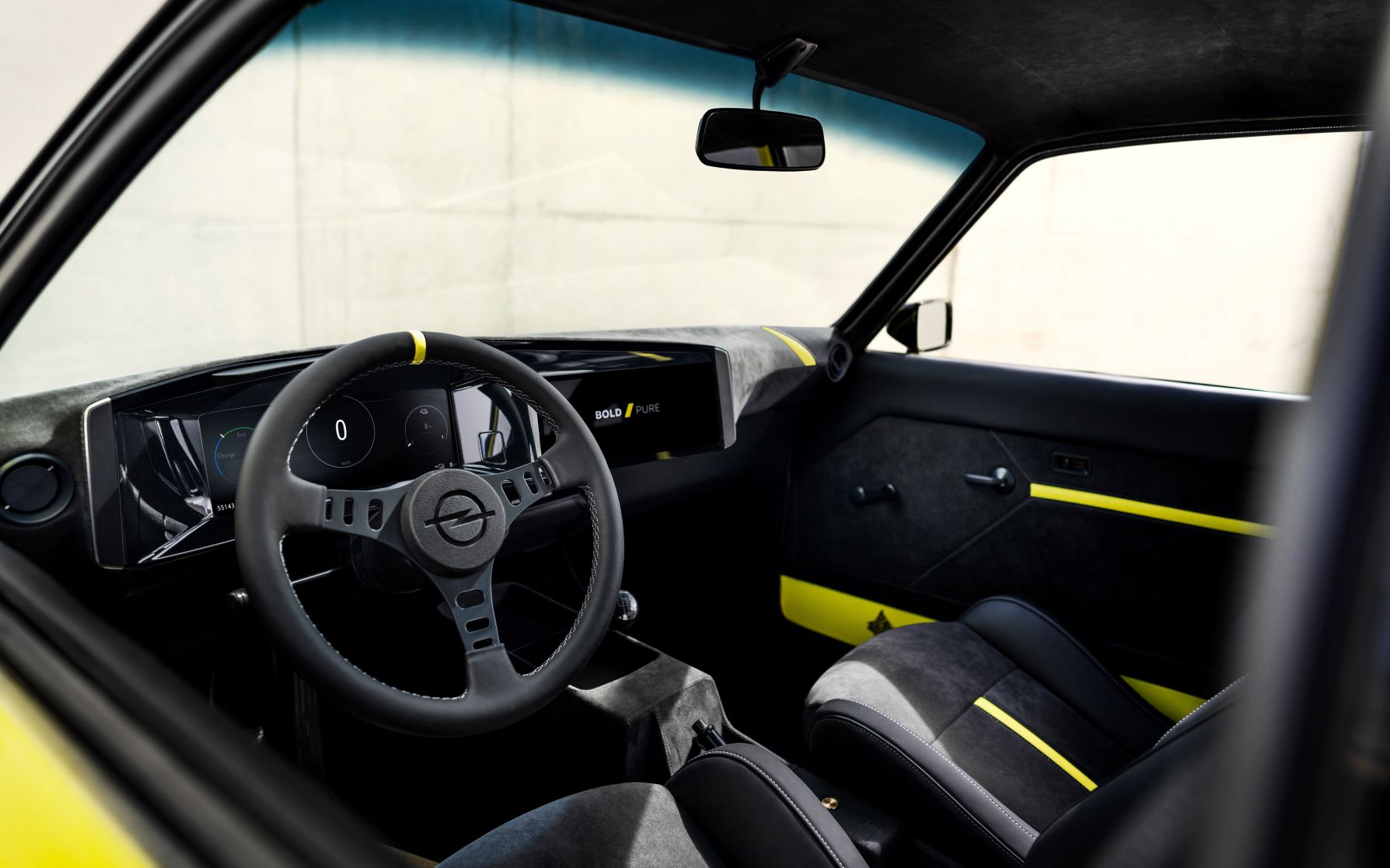 Interior of the Opel Manta
