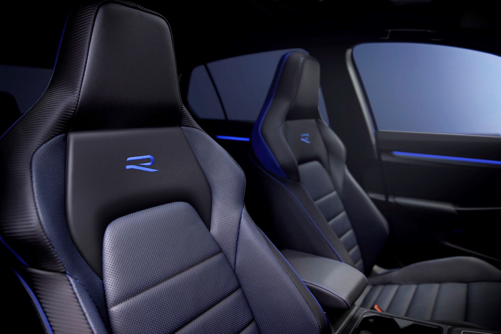 Interior of the Volkswagen Golf R MK8