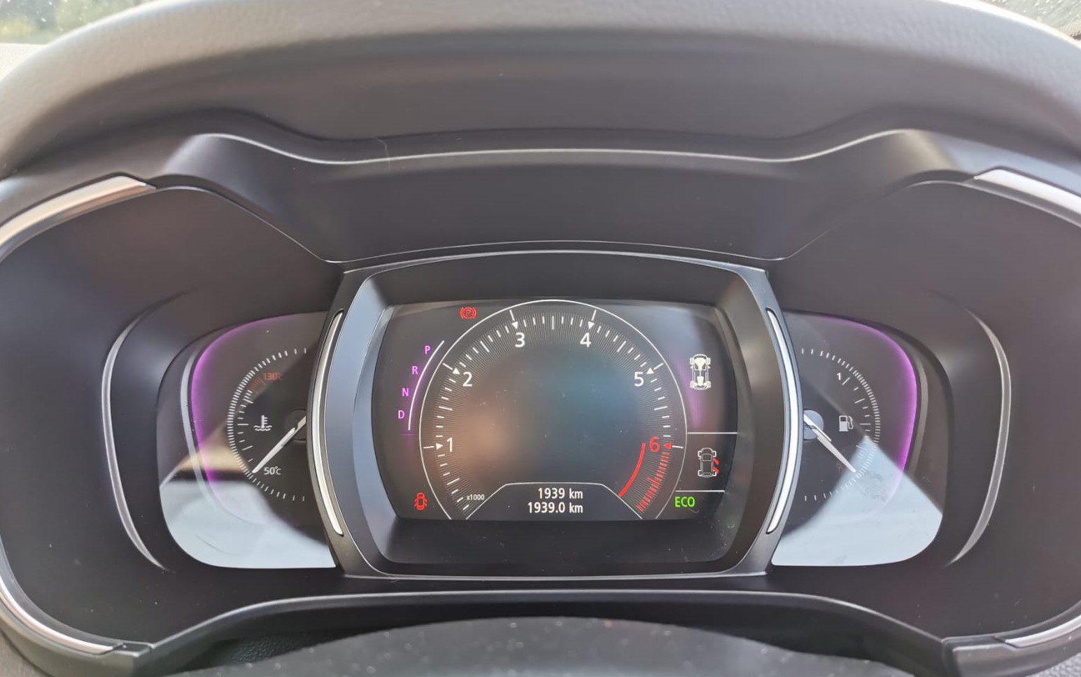 Koleos instrument cluster