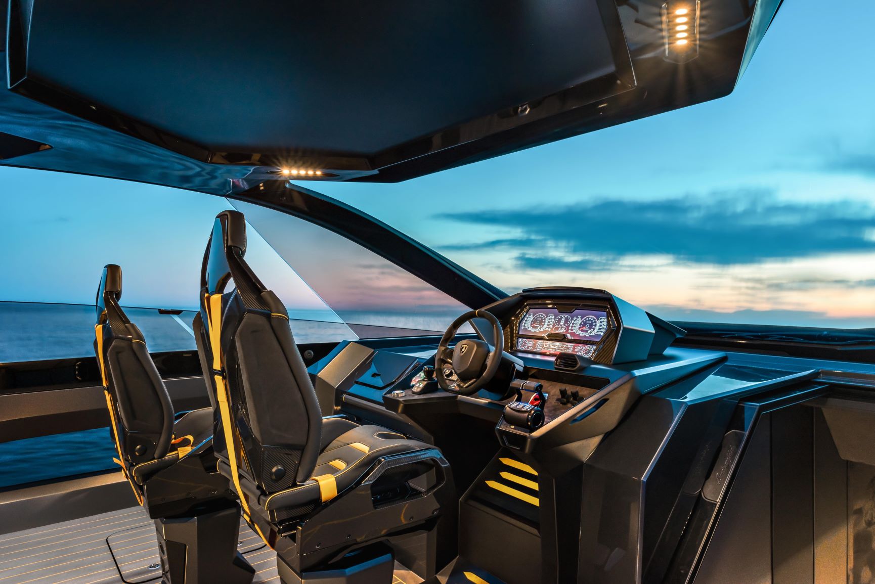 Interior of the Lamborghini Tecnomar