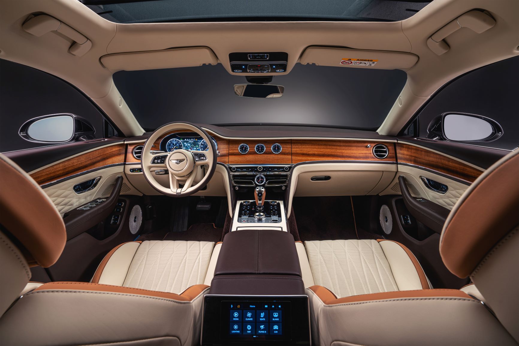 Interior of the Bentley Flying Spur Odyssean Edition
