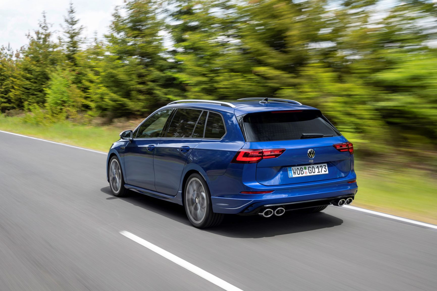 Rear of the MK8 Golf R wagon