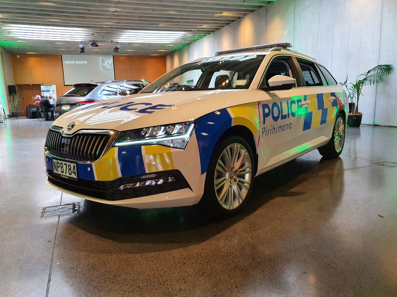 NZ Police's Skoda Superb Police car