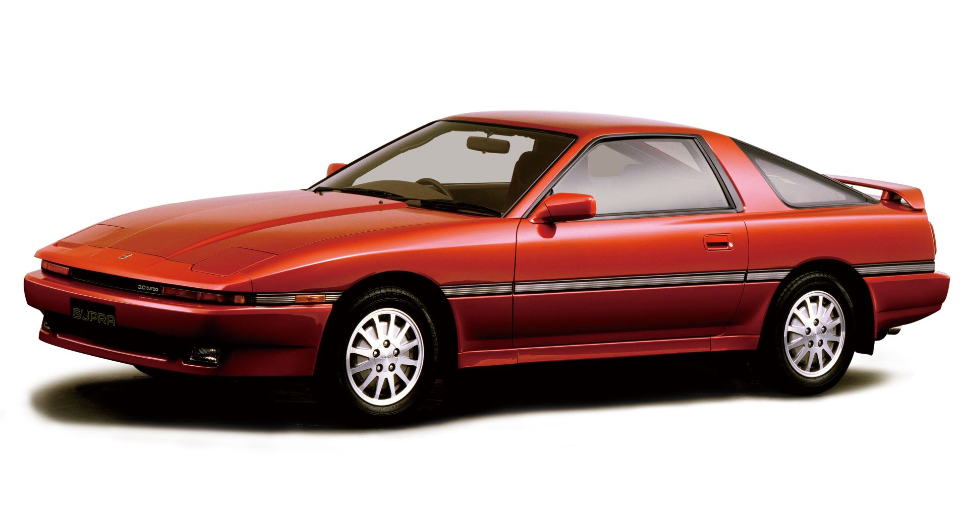 Toyota's A70/Mk3 Supra in red