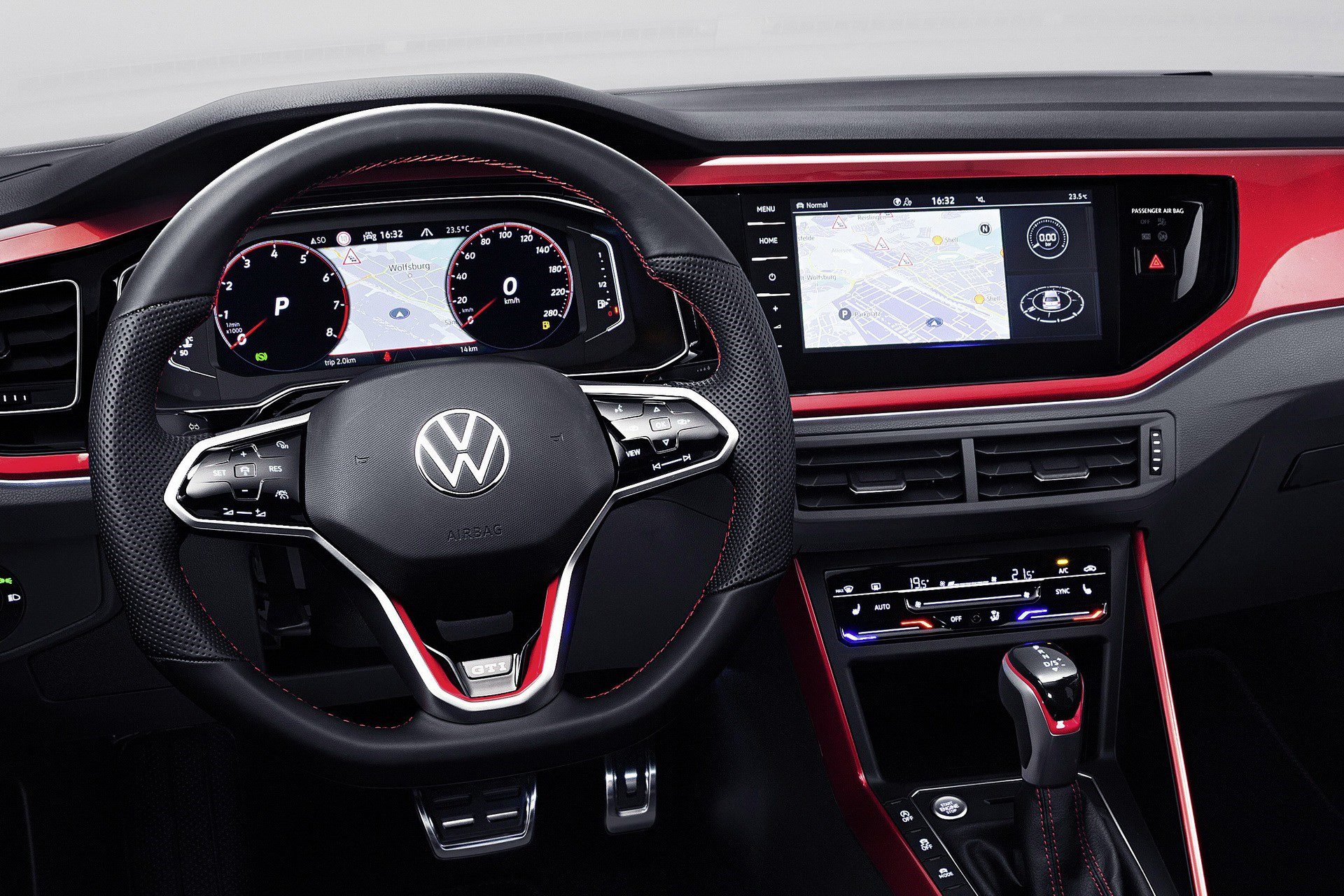Interior of the updated Polo GTI