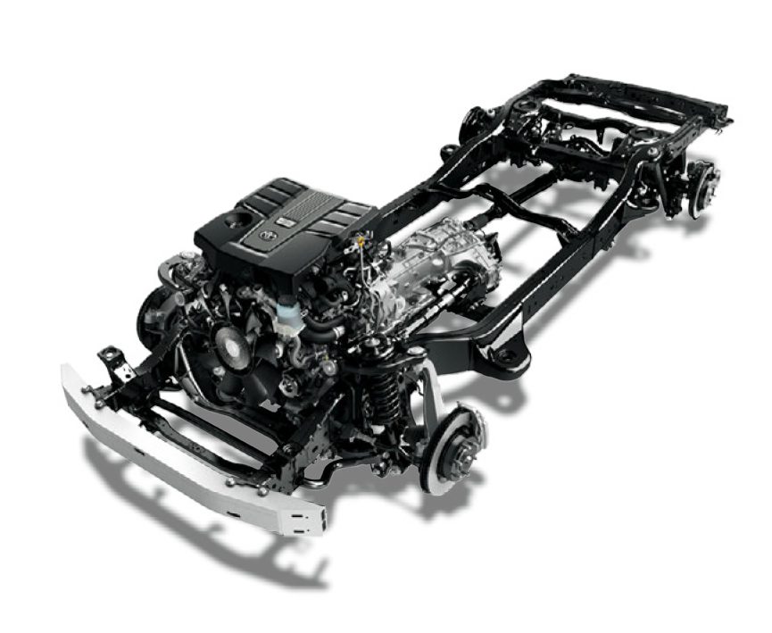 Chassis of the new Toyota Land Cruiser