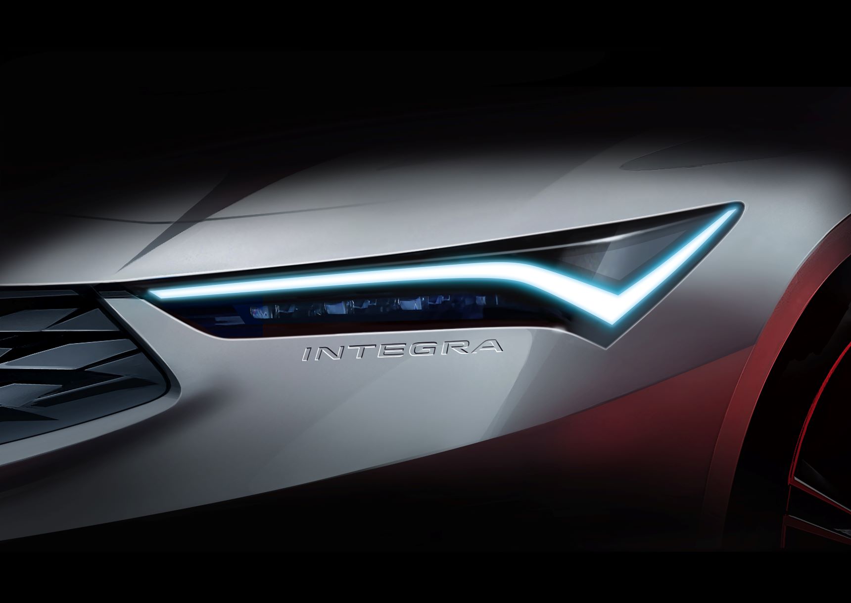 A teaser of the new Acura Integra
