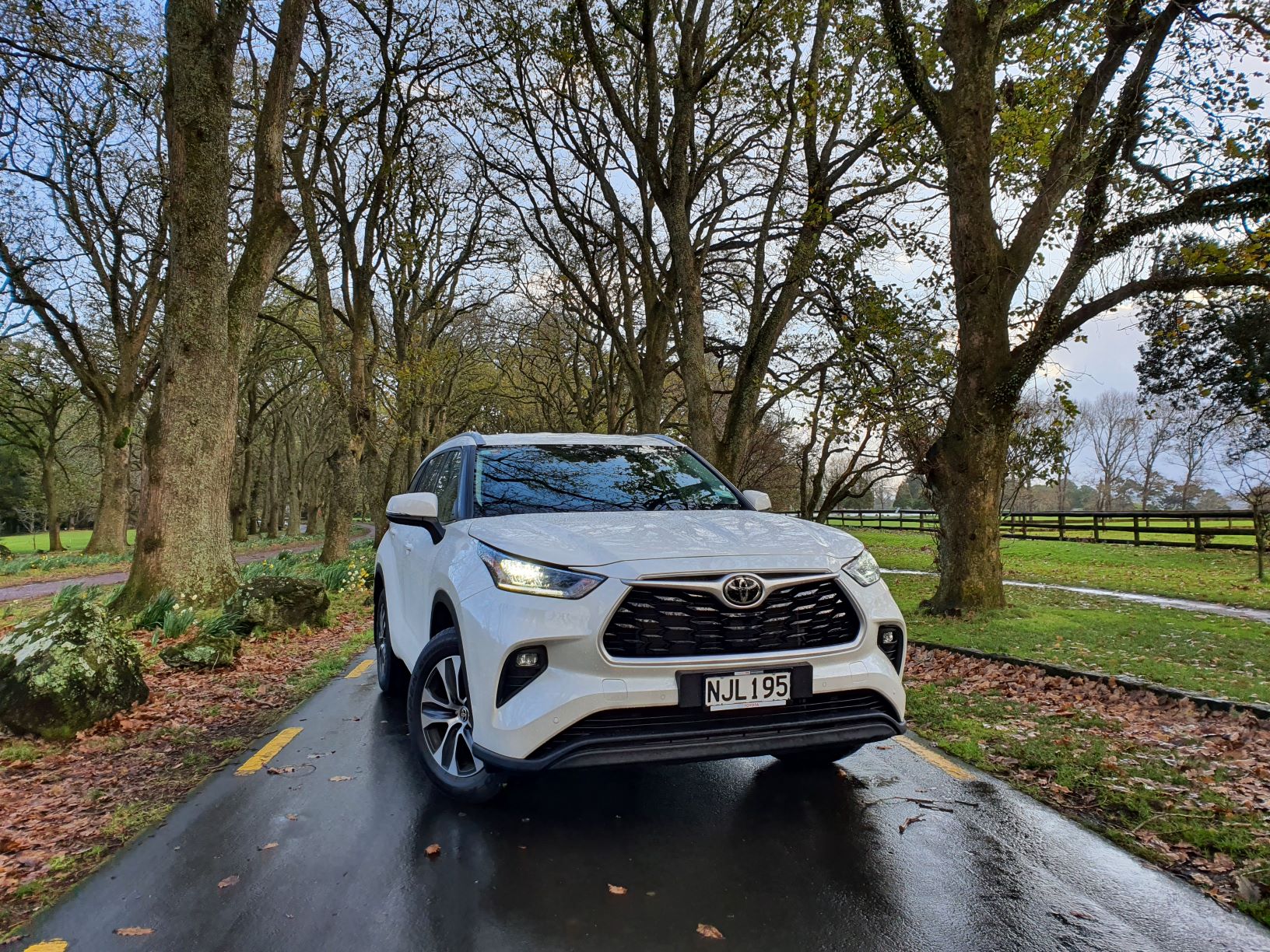 Front view of the 2021 Toyota Highlander Limited