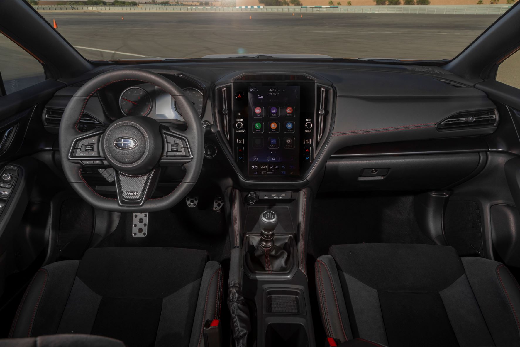 Interior of the 2022 Subaru Impreza WRX