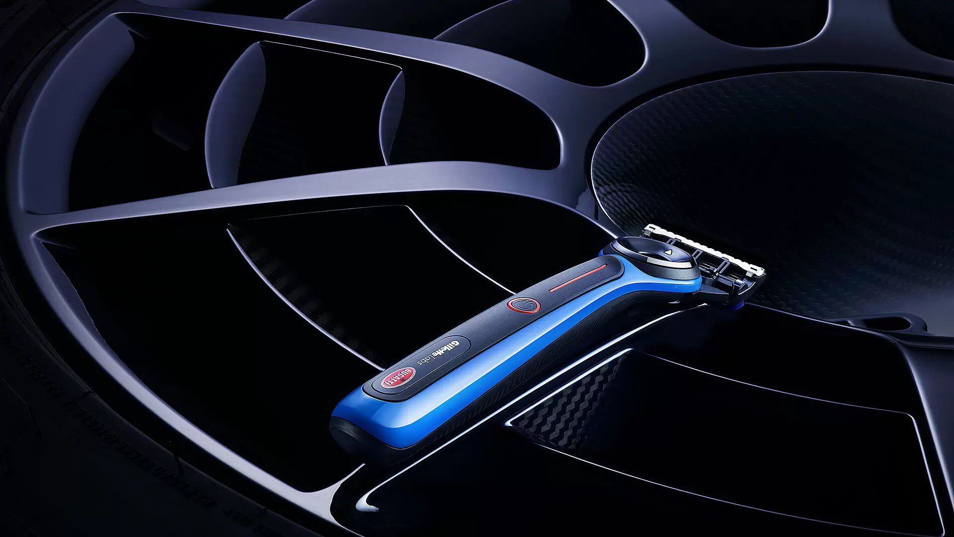 Bugatti GilletteLabs heated razor on a wheel
