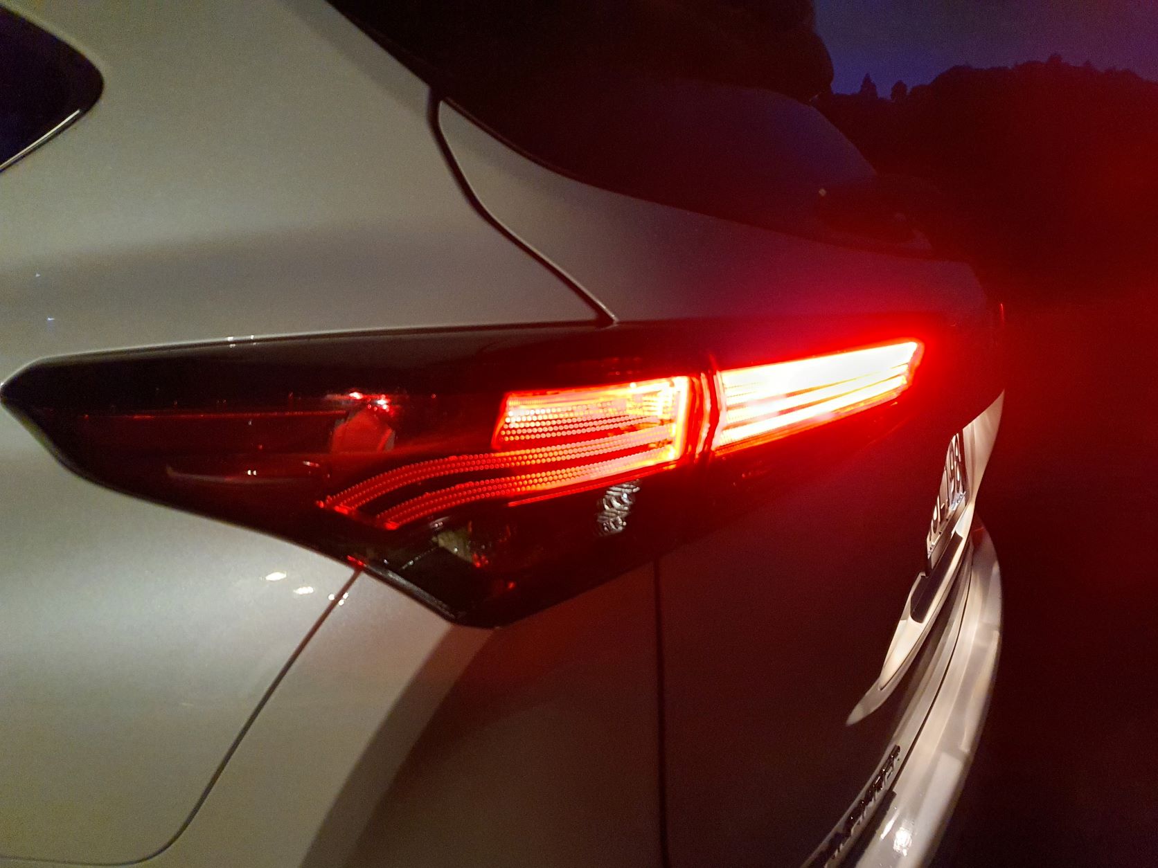 Taillight of the 2021 Toyota Highlander Hybrid