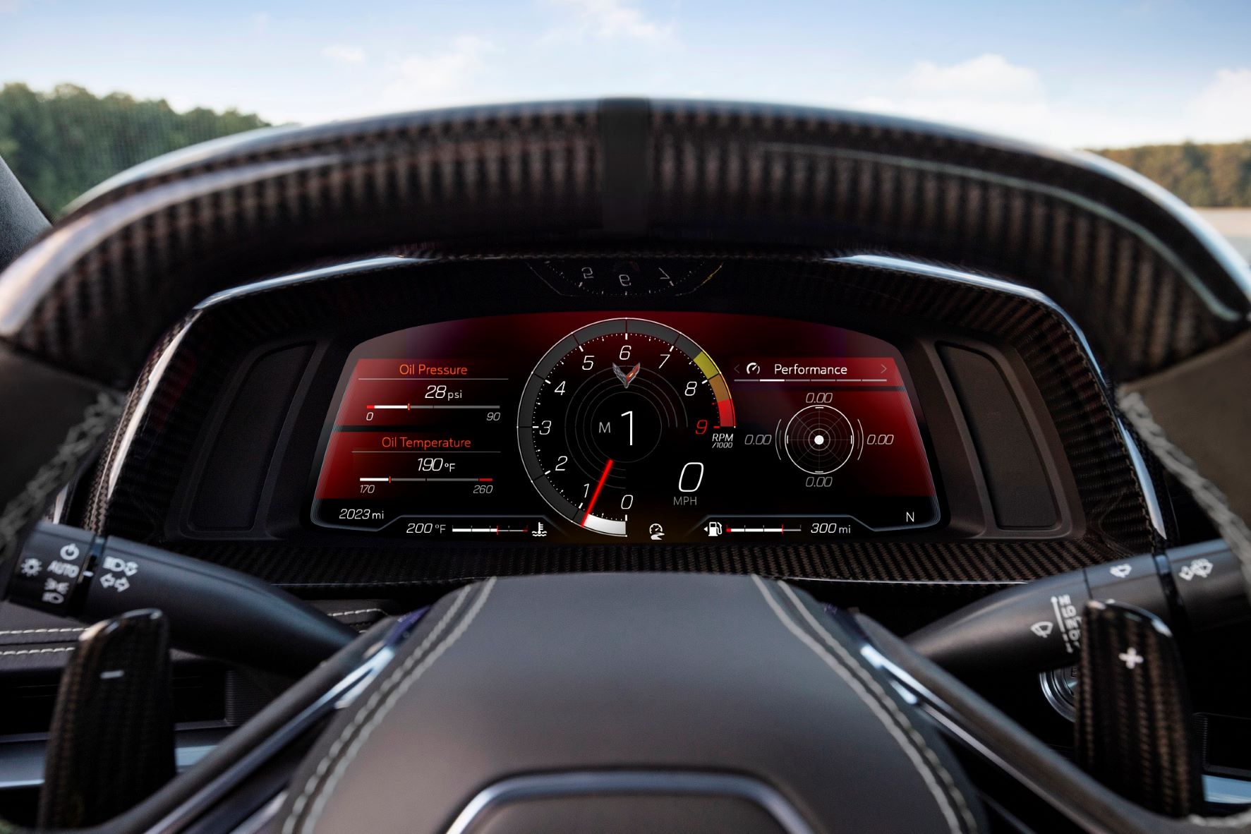 Interior of the 2023 Corvette Z06