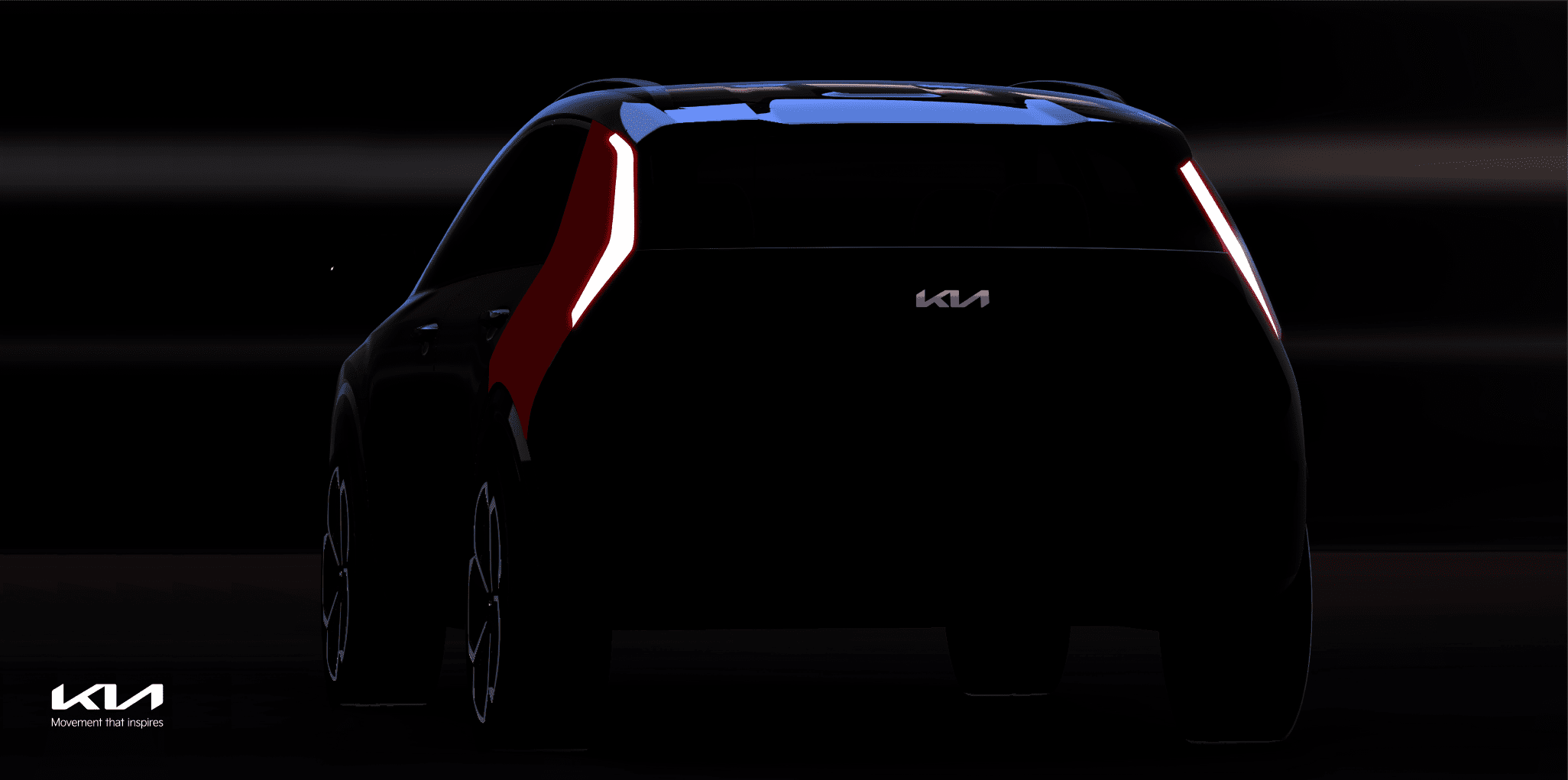 Rear view of the 2022 Kia Niro concept