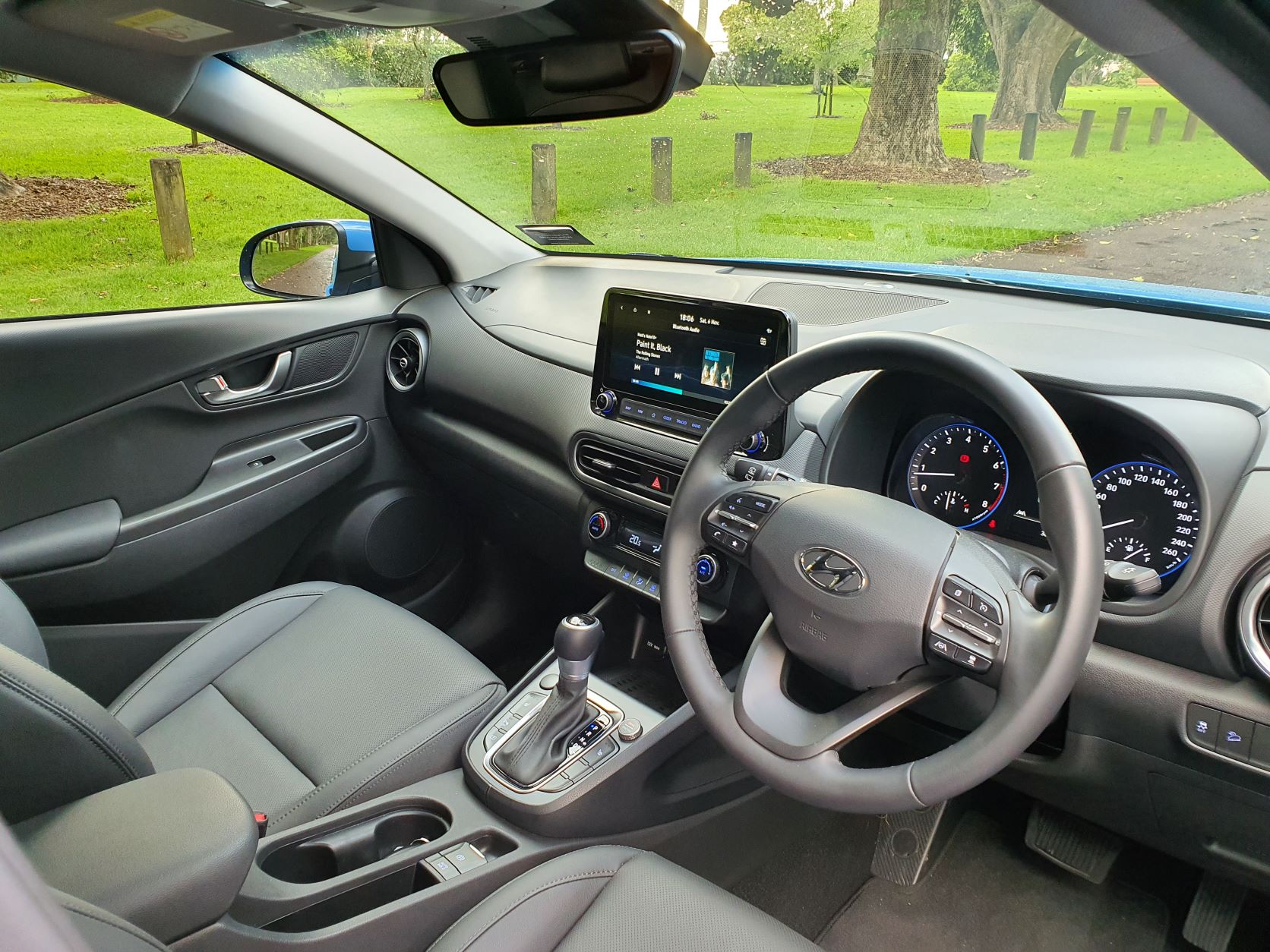 Interior view of the new Hyundai Kona Elite