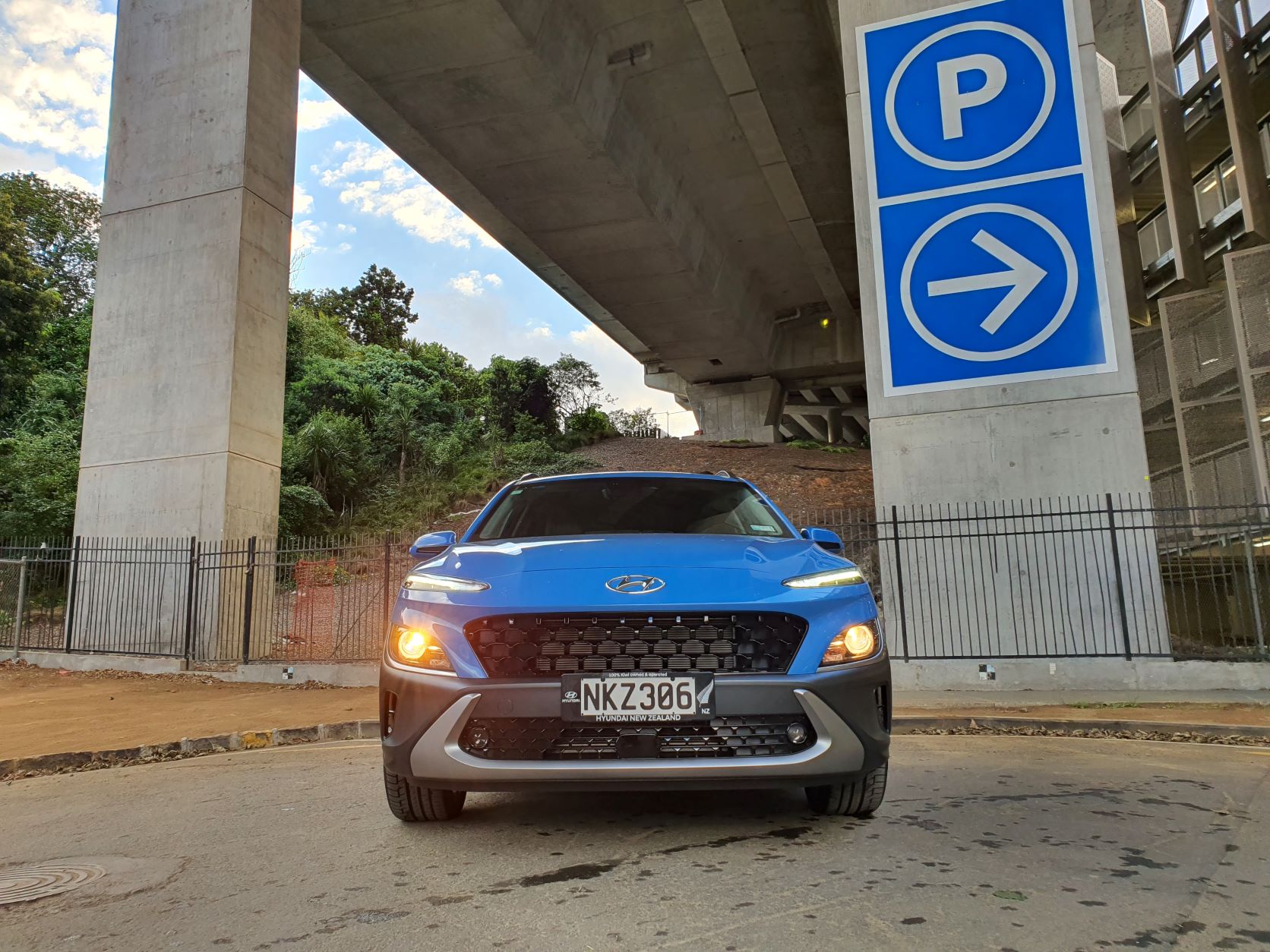 Front view of the new Hyundai Kona Elite