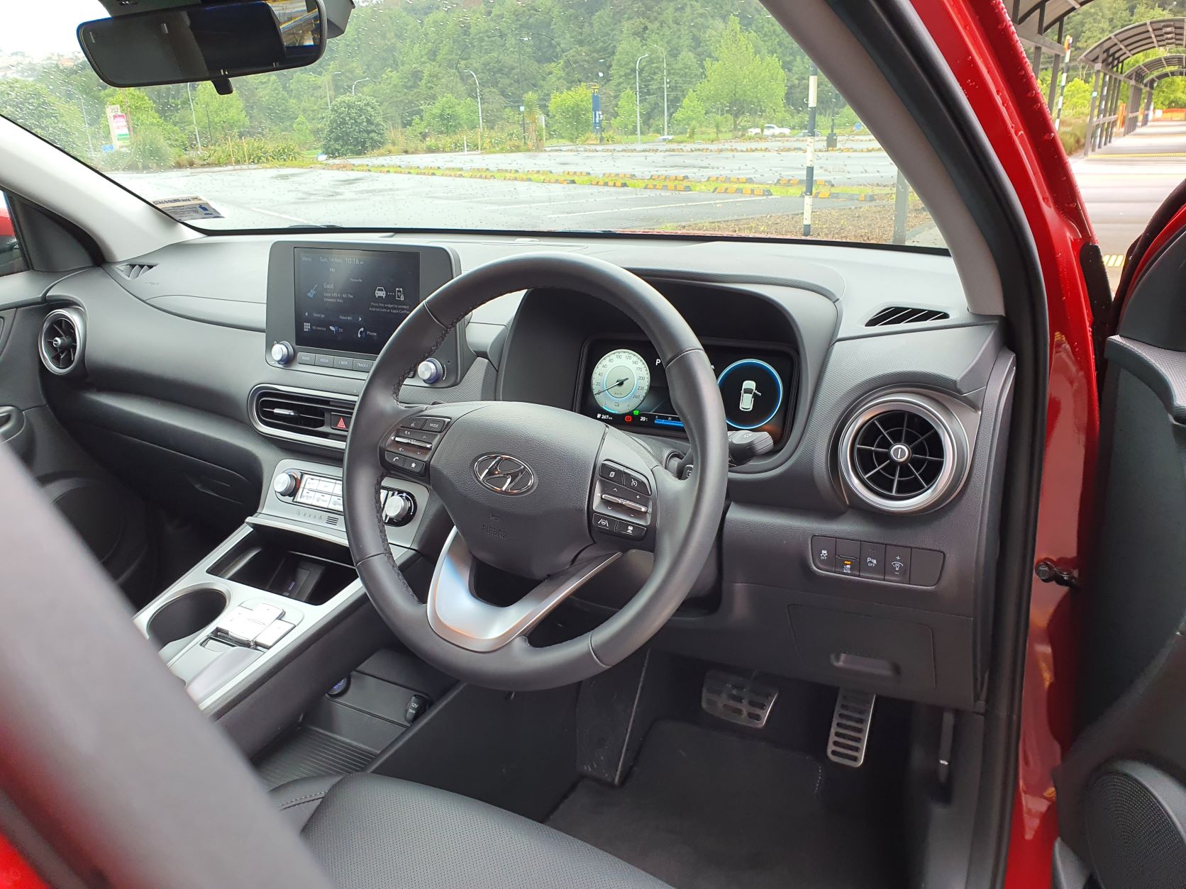 Interior view of the Hyundai Kona Electric Series 2
