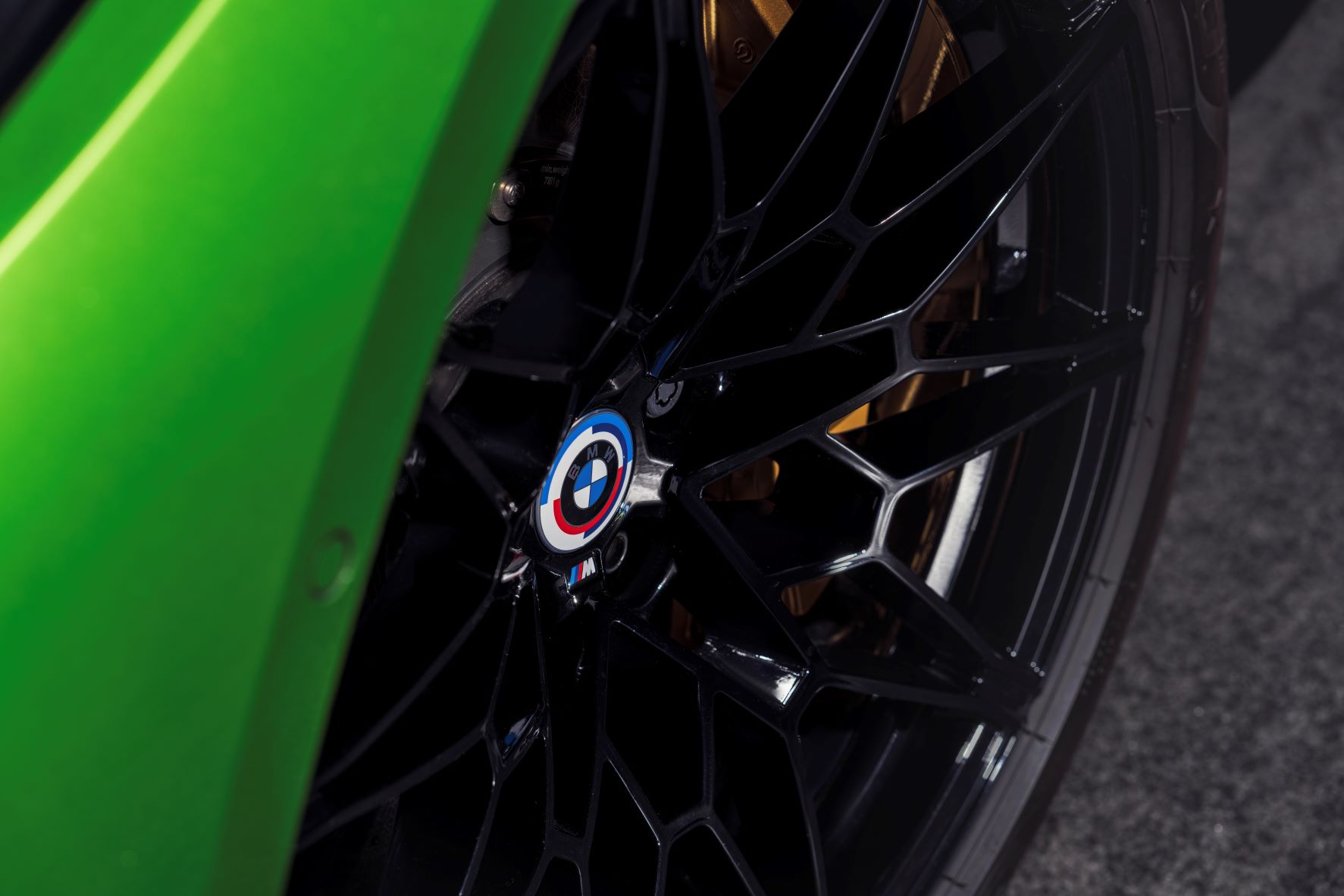 BMW M logo on wheels