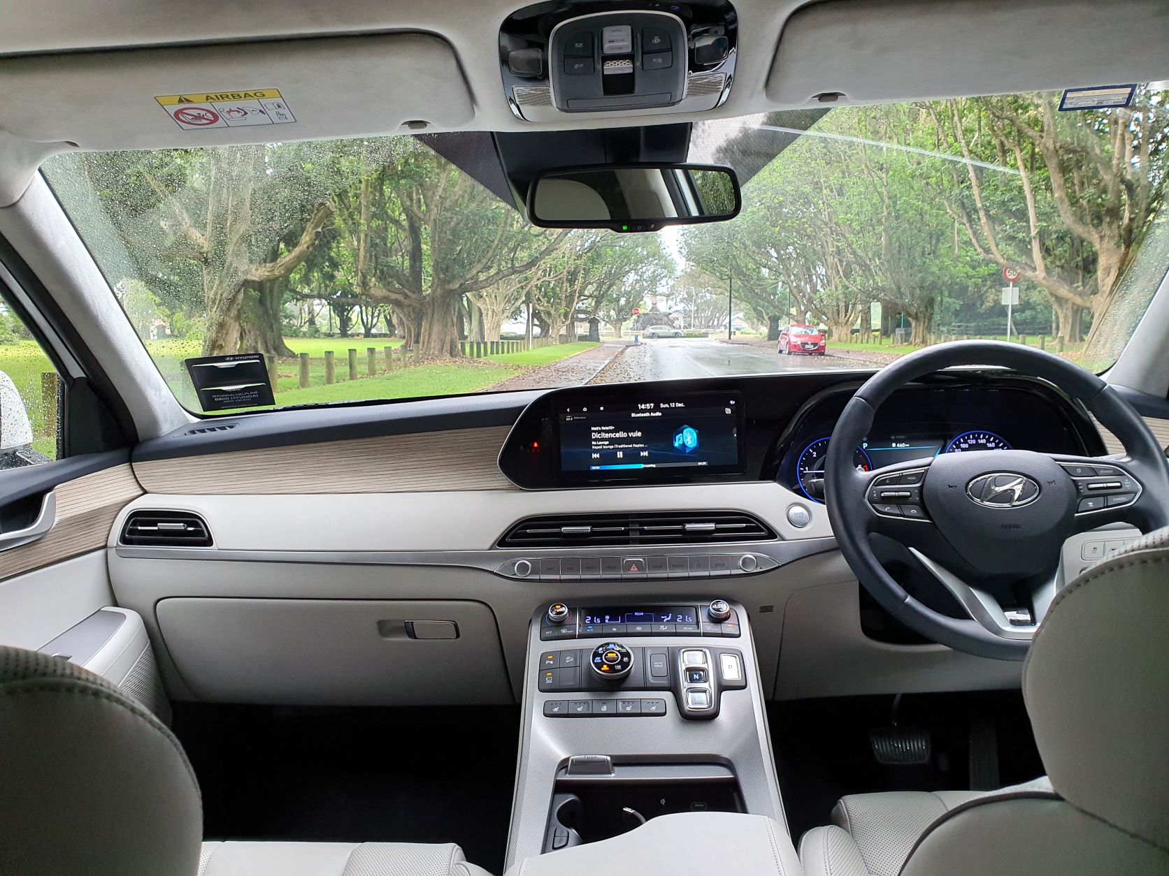 Interior of the 2021 Hyundai Palisade