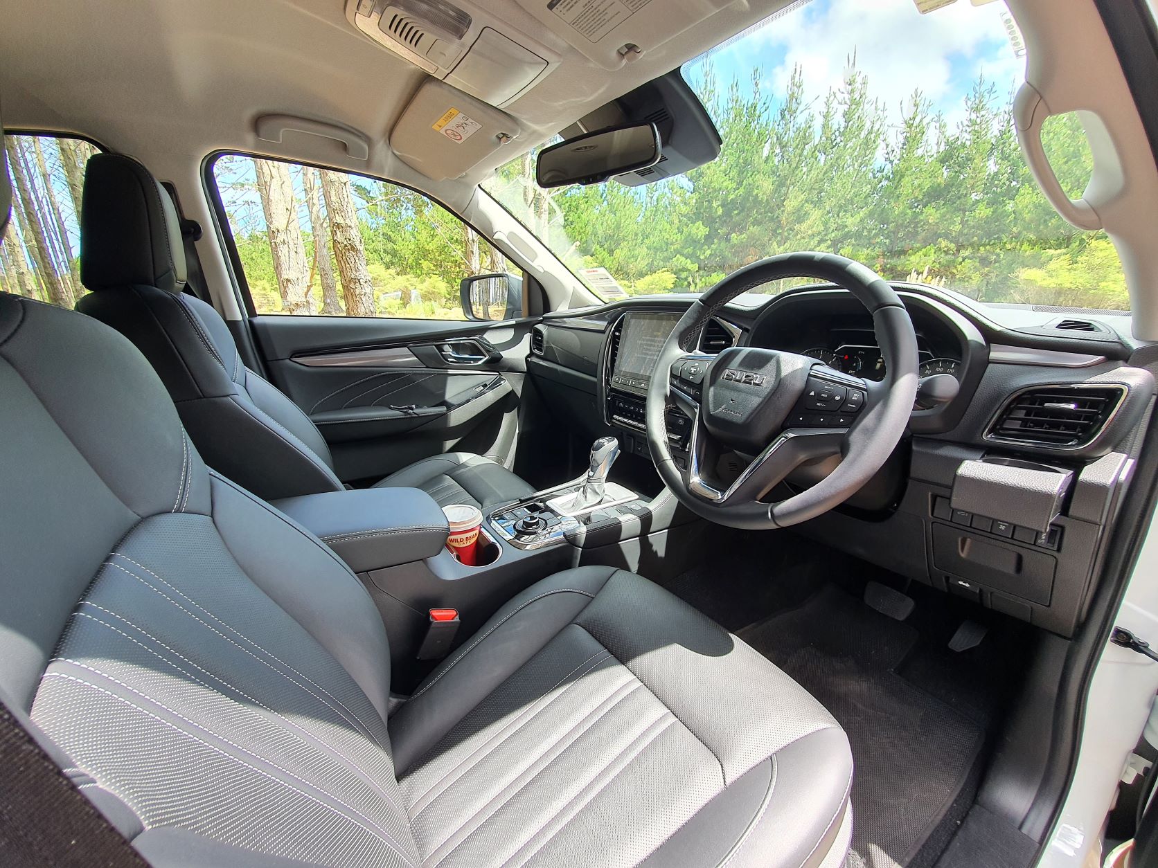 Interior of the new Isuzu MU-X