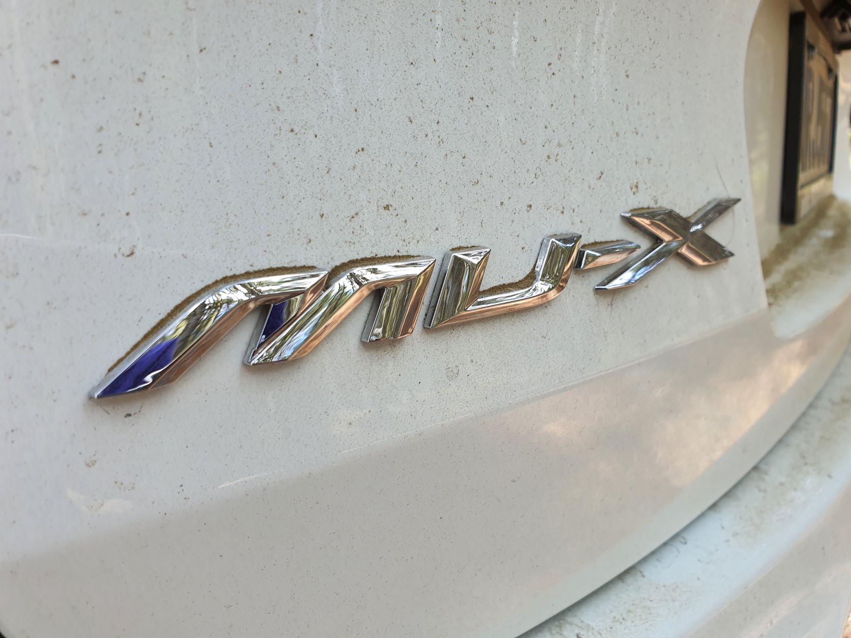 Chrome MU-X badging on the new Isuzu MU-X