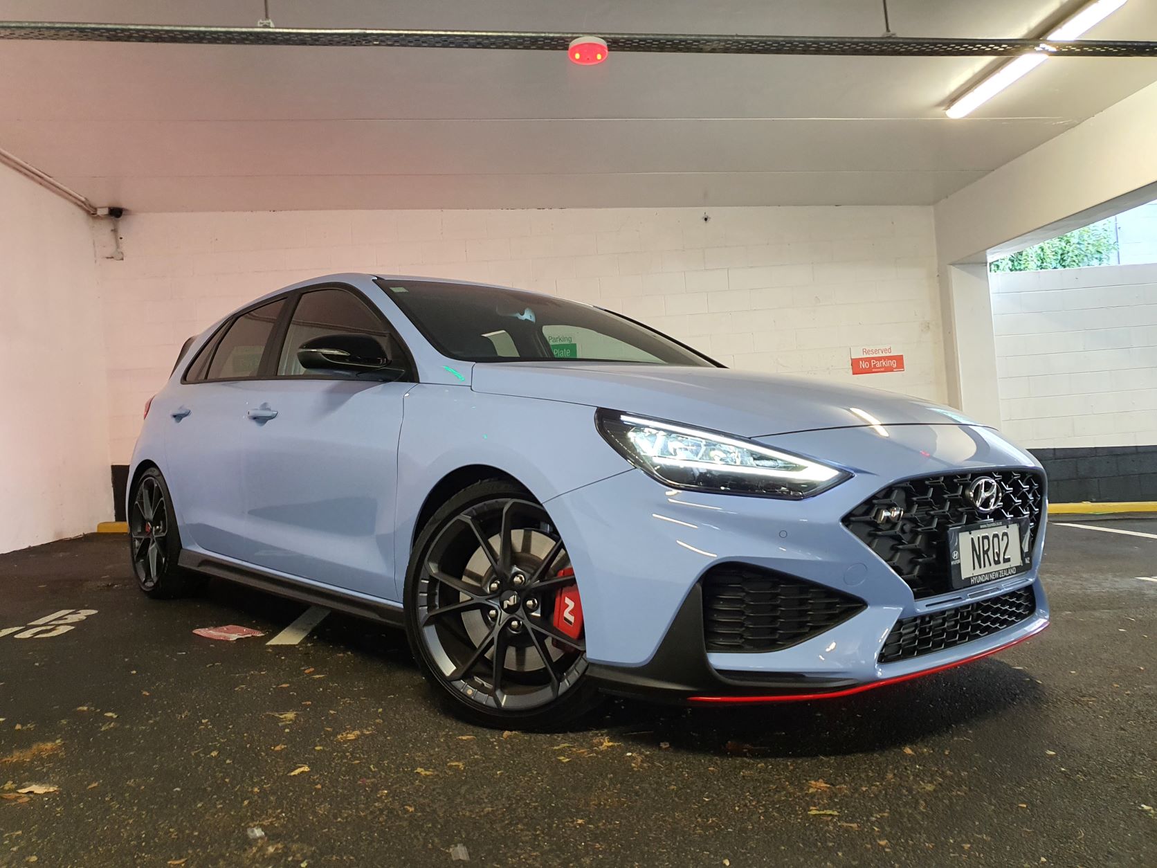 Front three quarters view of the new Hyundai i30N Series II DCT