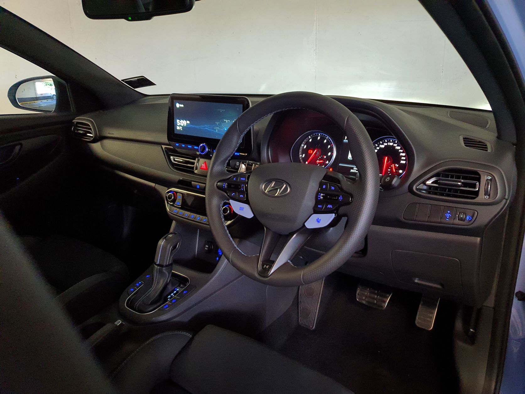 Interior of the Hyundai i30N Series II DCT