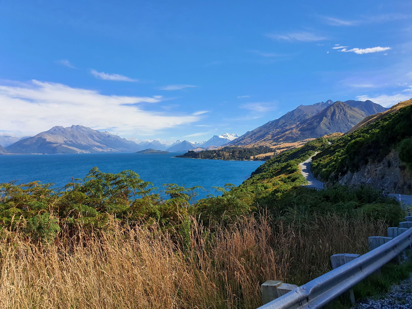 View of the Southern Alps from just outside Queenstown