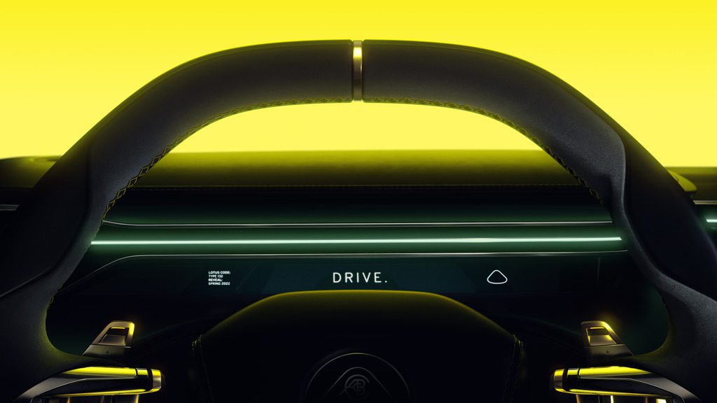 Dashboard of the new Lotus Type 132