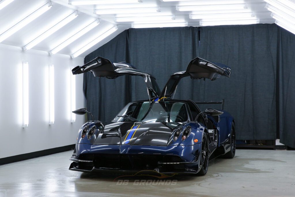 Pagani Huayra being worked on at DB Grounds in Auckland