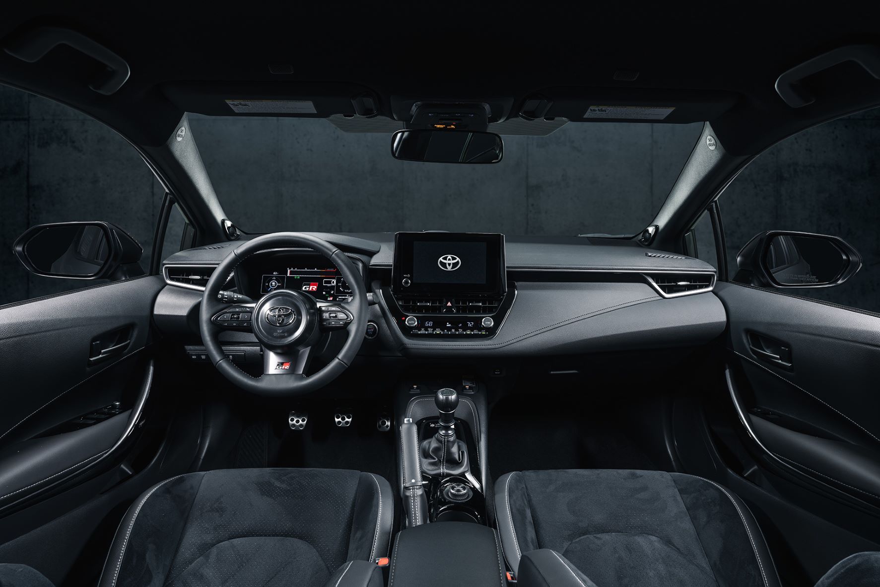 Interior of the new Toyota GR Corolla