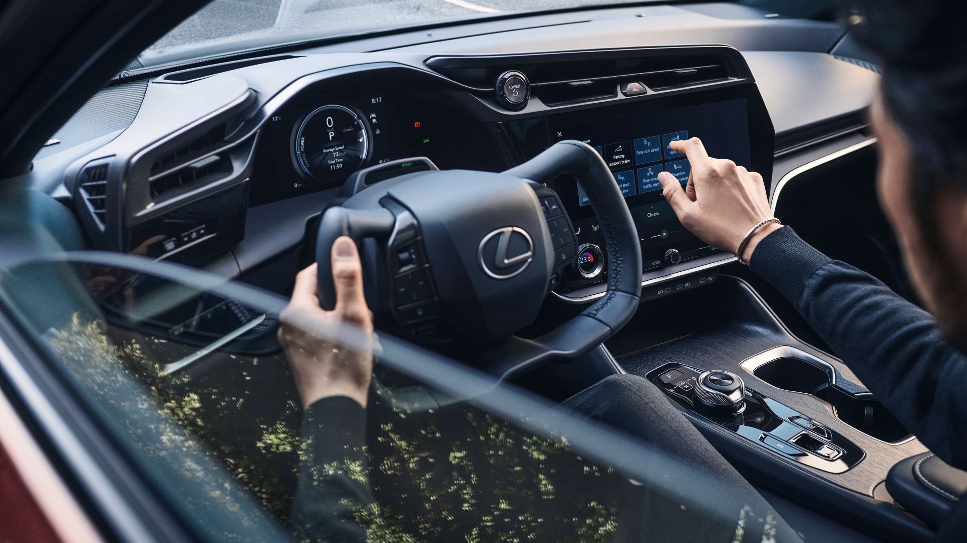 Interior of the new Lexus RZ EV