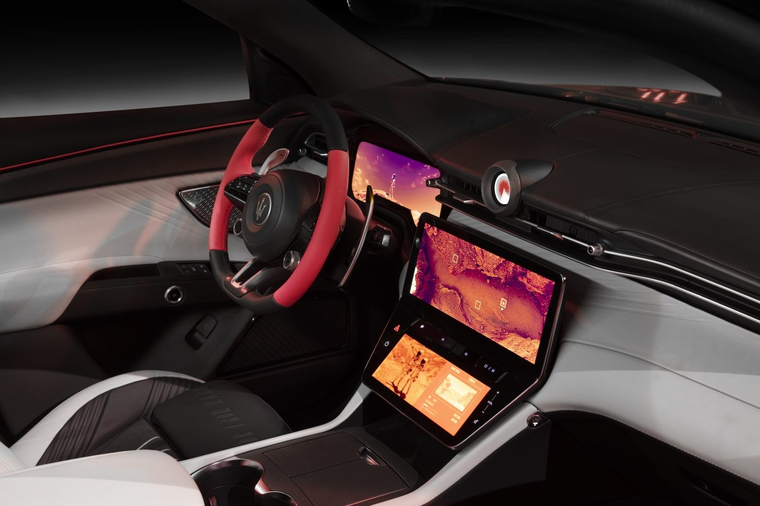 Interior of the Maserati Grecale Mission to Mars