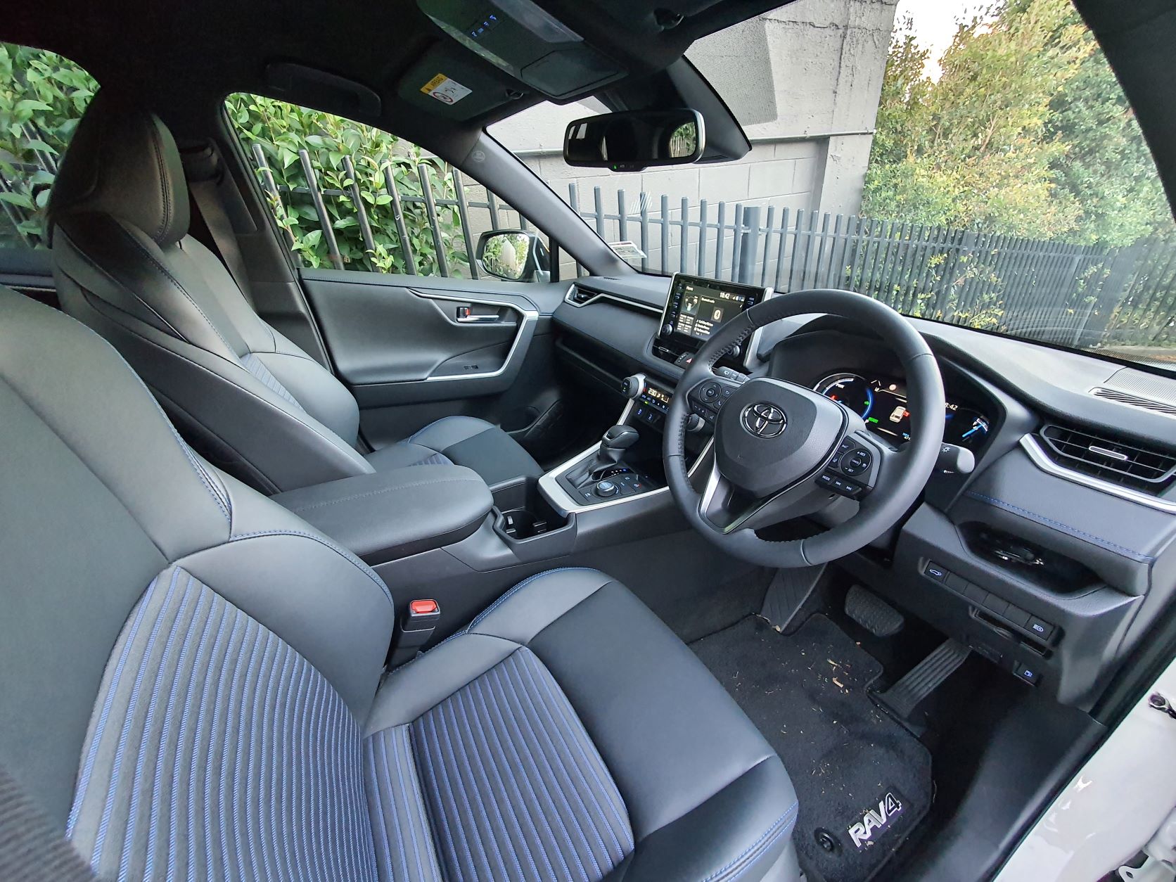 Interior view of the new Toyota RAV4 Hybrid XSE