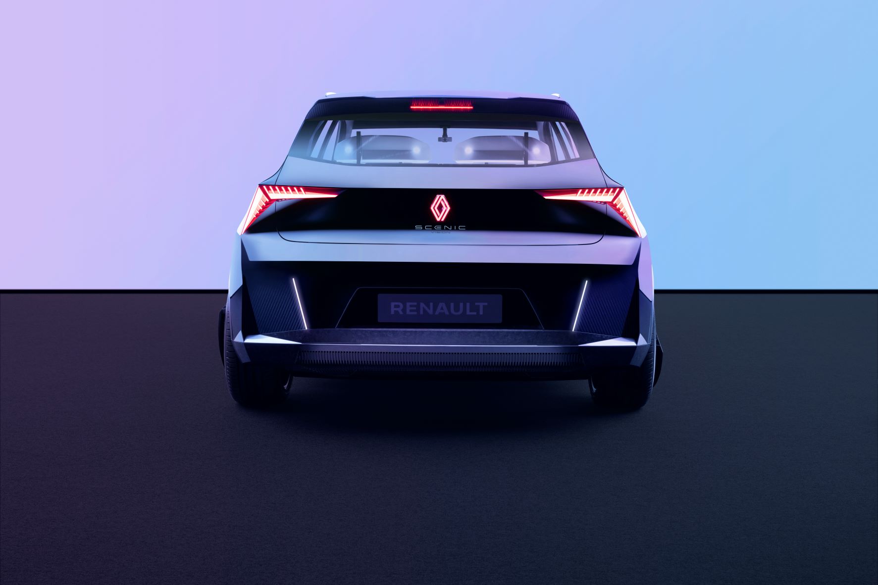 Rear view of the Renault Scenic Vision concept