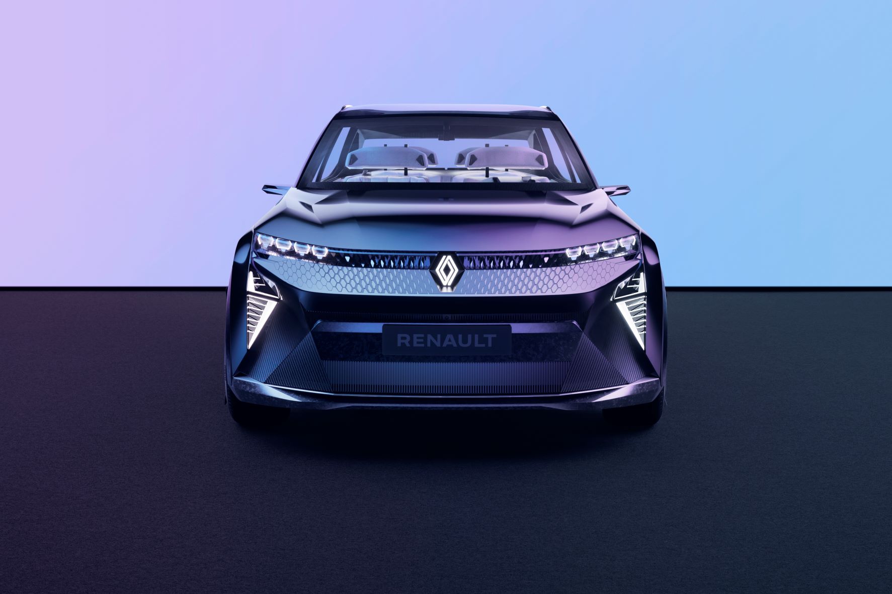 Front view of the new Renault Scenic Vision concept