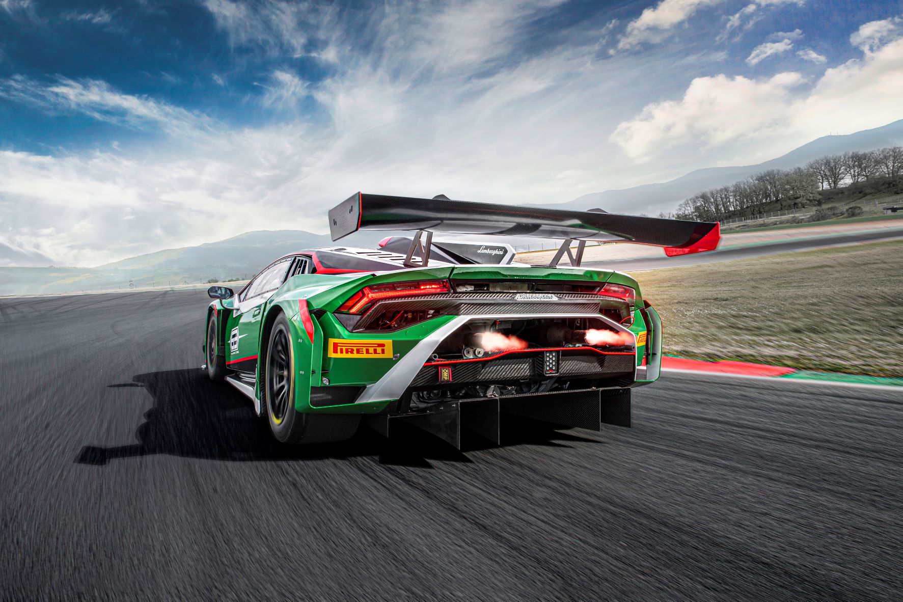 Rear view of the Lamborghini Huracan GT3 EVO2