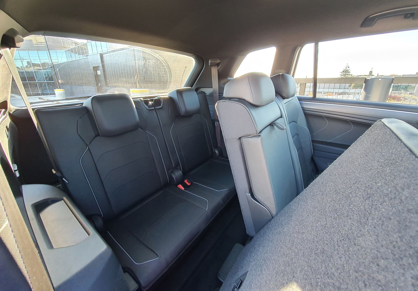 Third row of seats on the 2022 Volkswagen Tiguan Allspace R-Line