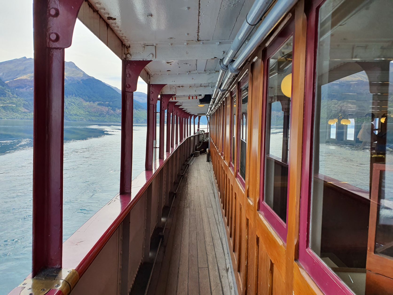 Wooden construction of the TSS Earnslaw steamship