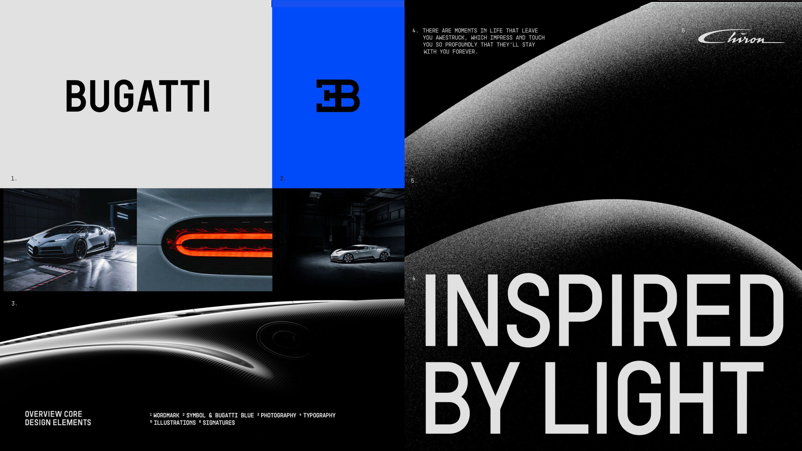 Bugatti's new brand identity and colours