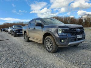 The 2022 Ford Ranger line-up going off-road