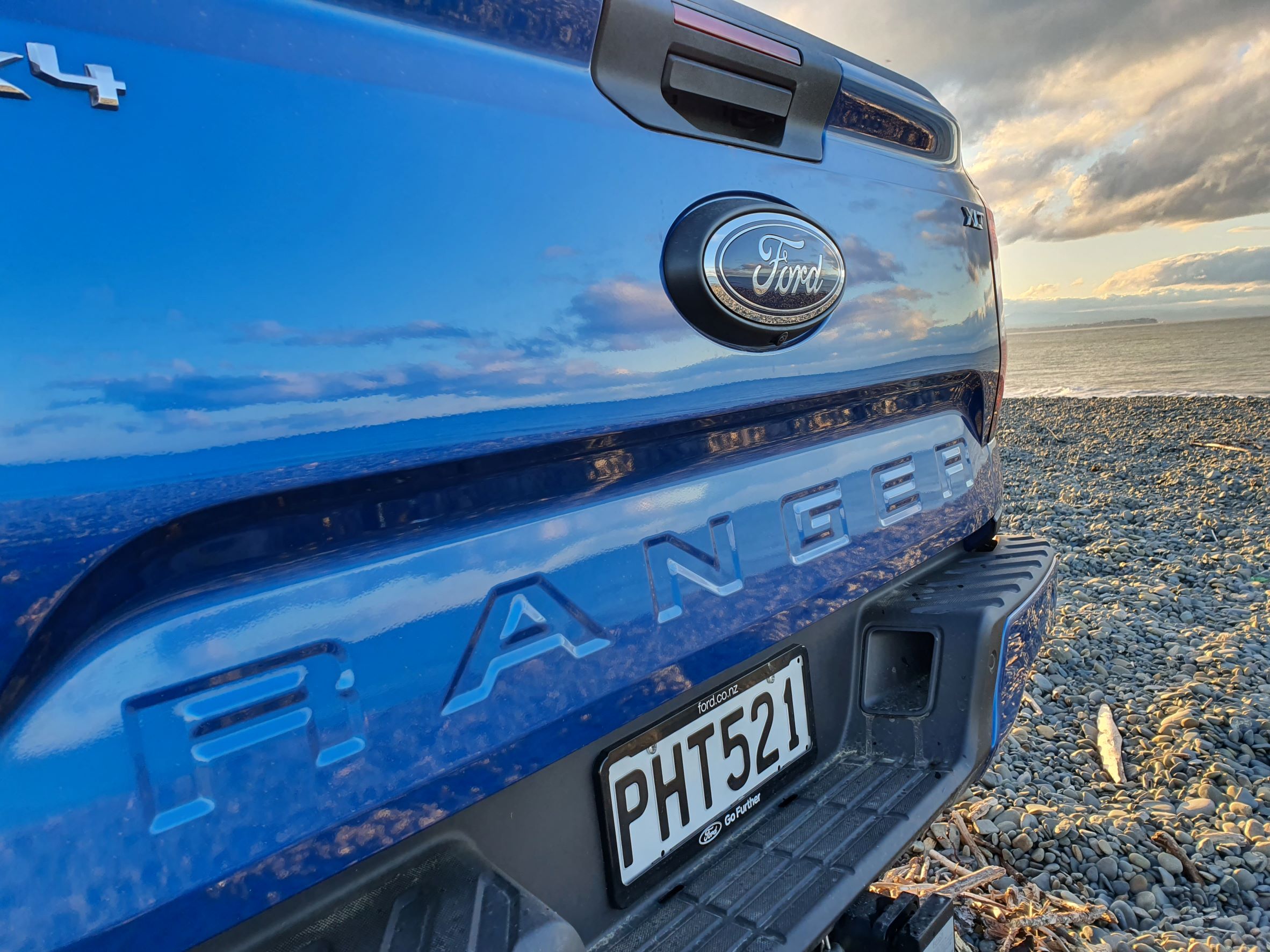 Photo of the tailgate on the new Ford Ranger XLT