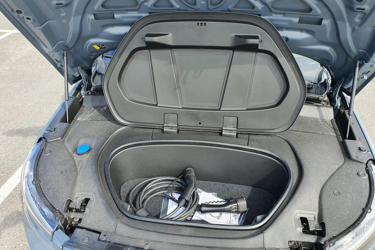 Front storage of the Volvo XC40 Recharge